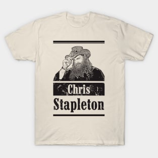 Chris stapleton // Country // Black retro T-Shirt